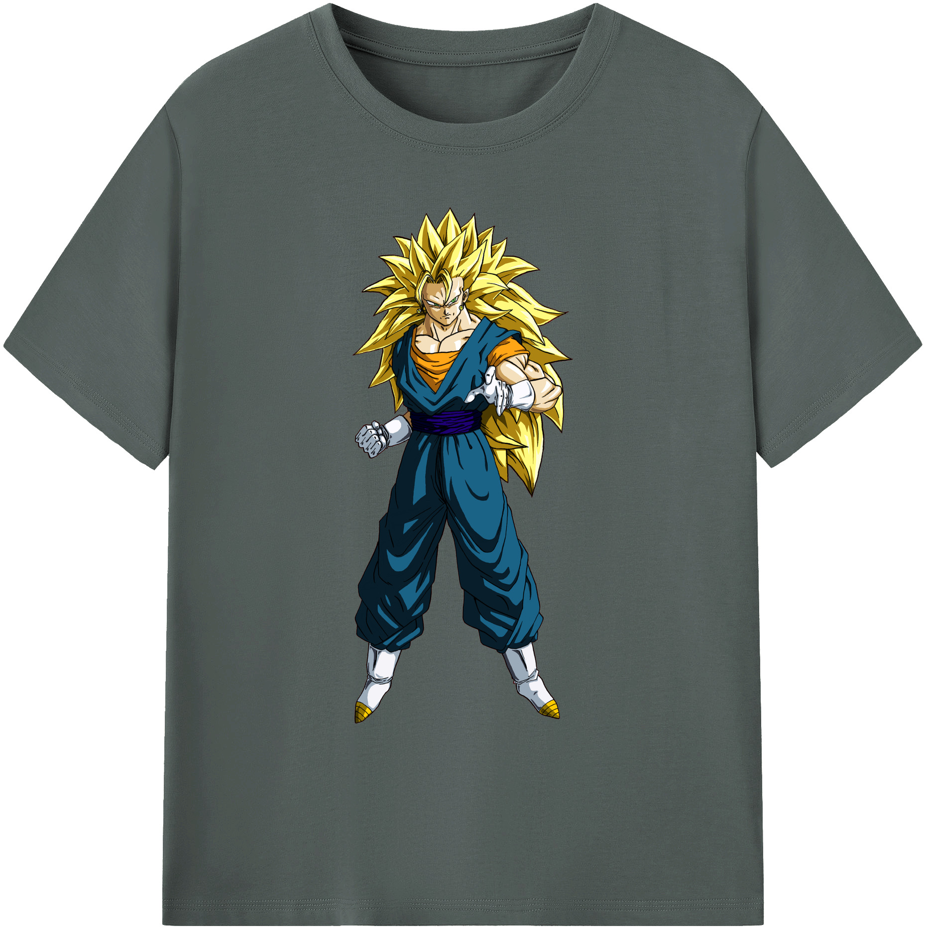 （画像用） ドラゴンボール ベジット DRAGON BALL Vegetto 綿100％ メンズ半袖Tシャツ｜肌触りやわらか＆通気性